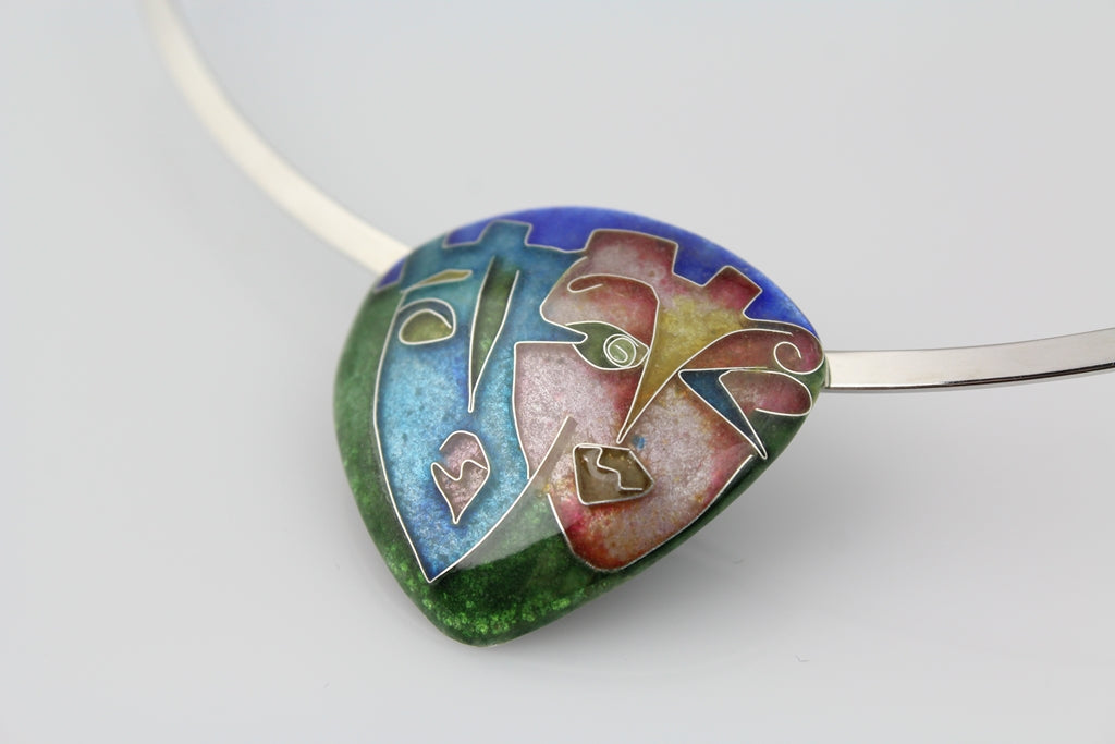 The 2 Of Us, Cloisonné Enamel Pendant