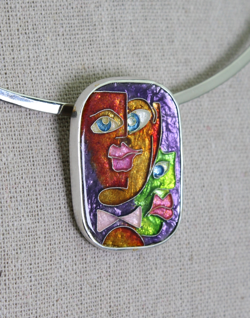 The Guys, Cloisonné Enamel Pendant
