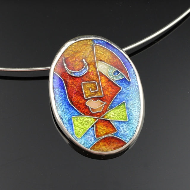 cloisonne pendant