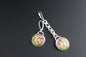 Mrs Diva, Cloisonné Enamel Asymmetrical Earrings