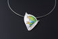 Tree Frog Champlevé & Cloisonné Enamel Pendant