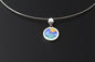 Sunset Champlevé & Cloisonné Enamel Pendant