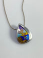 Sunset Teardrop Champlevé Enamel Pendant