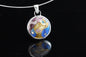 Mrs Diva, Cloisonné Enamel Pendant, .75" Circle