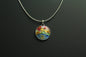 Sunset Cloisonné Enamel Pendant