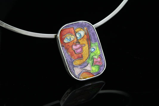 The Guys, Cloisonné Enamel Pendant