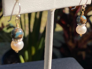 Jasmine & Pearl Stack Earrings