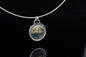 Sunset Cloisonné Enamel Pendant