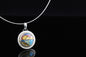 Sunset Cloisonné Enamel Pendant