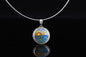 Sunset Cloisonné Enamel Pendant
