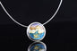 Sunset Cloisonné Enamel Pendant