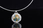 Sunset Cloisonné Enamel Pendant