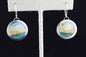 Sunset Dangle, Cloisonné Enamel Earrings