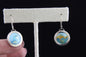 Sunset Dangle, Cloisonné Enamel Earrings
